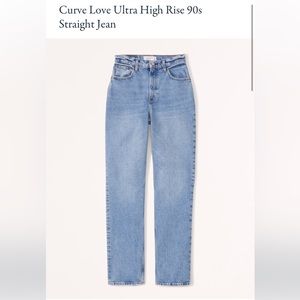 Abercrombie curve love ultra high rise 90s